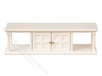 (image for) Miniature White Bedside Table for Dollhouses