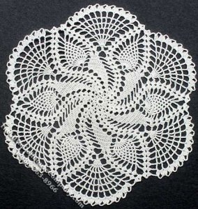 (image for) Miniature Handmade Lace Flower Shaped Doily for Dollhouses
