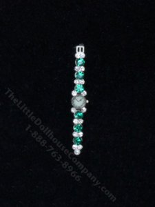 (image for) Green Crystal and Diamond Ladies Watch by Sun Lemmens