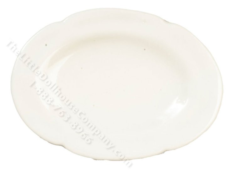 (image for) Miniature Fluted Oval Platter