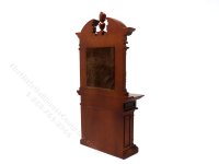 (image for) Miniature Walnut Mirrored Fireplace for Dollhouses