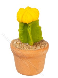 (image for) Miniature Yellow Cactus for Dollhouses