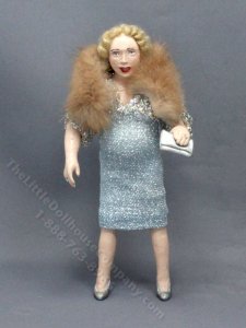 (image for) Vintage Lady in a Silver Cocktail Dress