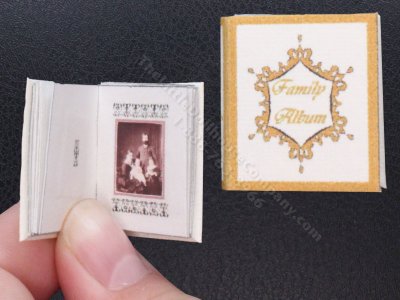 (image for) Miniature White and Gold Family Album