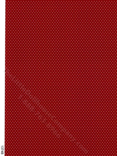(image for) Burgudy Polkadot Pattern Miniature Wallpaper for Dollhouses