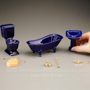 (image for) Miniature Bathroom Set 3pc in Blue