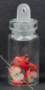 (image for) Miniature Sliced Apples in a Jar for Dollhouses