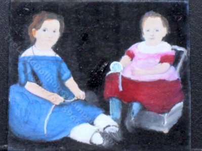 (image for) Miniature Portrait of Two Child by Larry Morganti