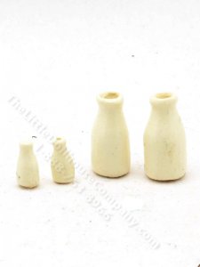 (image for) Miniature Set of Four Milk Bottles