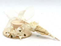 (image for) Miniature Cream Ladies Hat and Matching Parasol