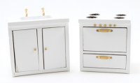 (image for) Miniature White Sink & Stove