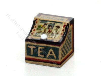 (image for) Dollhouse Scale Model Tea Caddy for Dollhouses