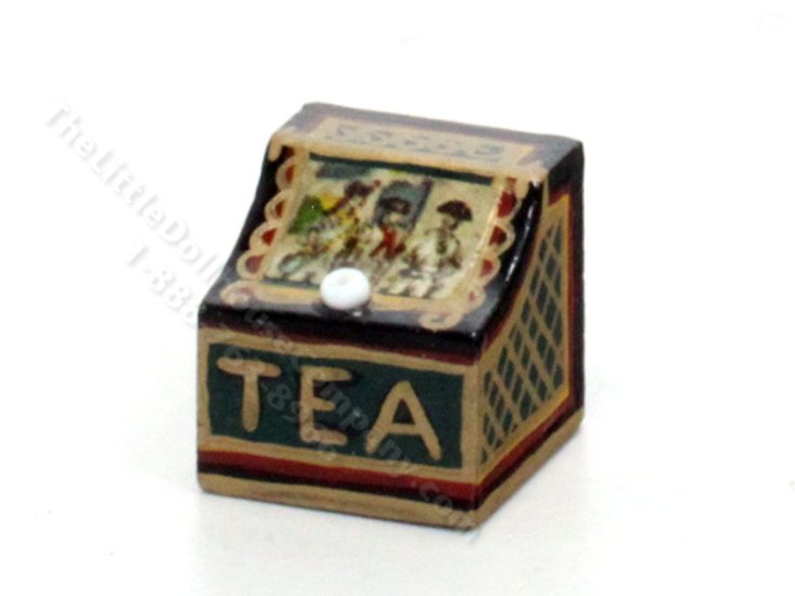 (image for) Dollhouse Scale Model Tea Caddy for Dollhouses