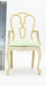 (image for) Miniature Unfinished Queen Anne Arm Chair