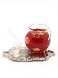 (image for) Miniature Tray with Punch and Glasses