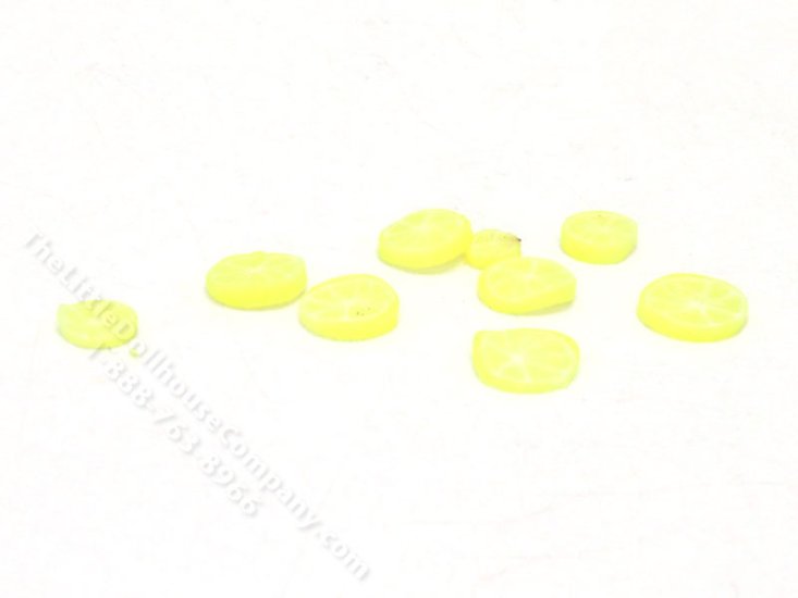 (image for) Dollhouse Scale Model Handmade Miniature Lemon Slices (5/pk)