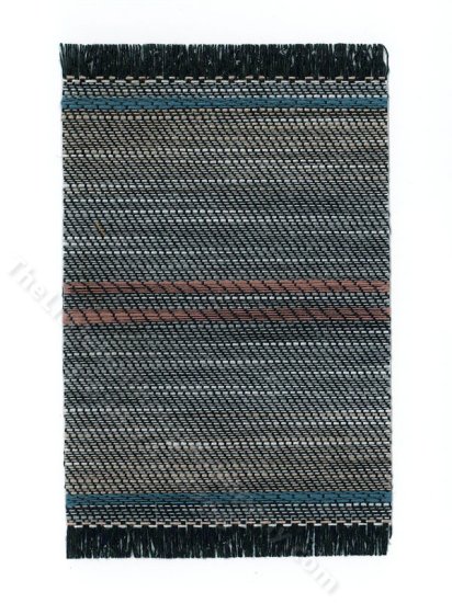 (image for) Miniature Blue/White/Pink Rug for Dollhouses