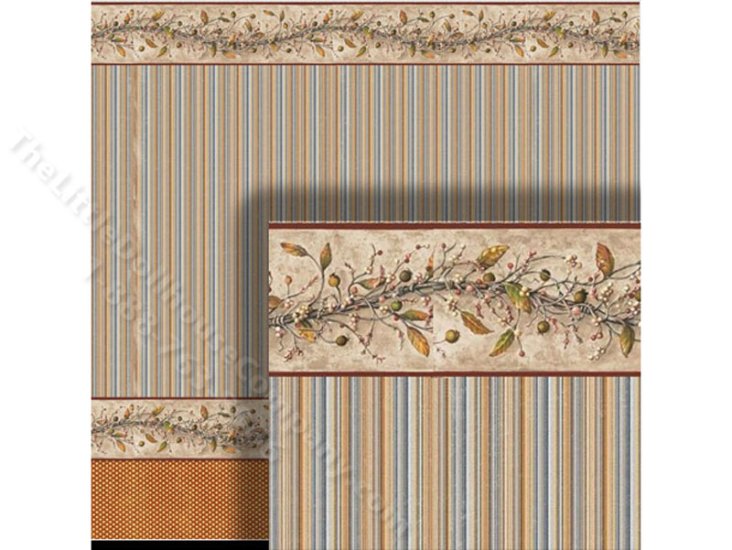 (image for) 1/2 Scale Wallpaper Wainscot for Dollhouses