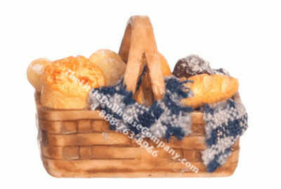 (image for) Miniature Bread Basket for Dollhouses
