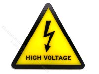 (image for) Miniature "High Voltage" Sign for Dollhouses