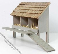 (image for) Miniature Chicken Coop for Dollhouses