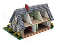 (image for) 1:144 Scale Full Cape Cod Assembled Dollhouse