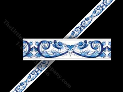 (image for) 1:24 Scale Dollhouse Faux Marble Wallpaper Border