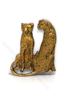 (image for) Miniature Gold Cheetah Decal for Dollhouses