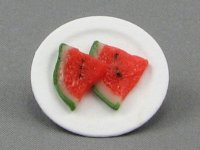 (image for) Dollhouse Scale Model Plate with Watermelon