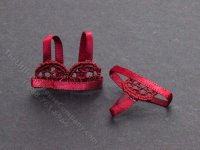 Miniature Bra and Underwear Set for Dollhouses (image for) Miniature Bra and Underwear Set for Dollhouses