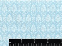 (image for) Blue Damask Miniature Wallpaper for Dollhouses