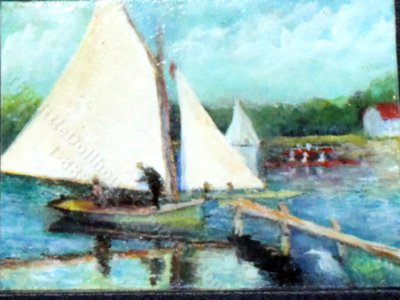 (image for) "Sailing at Argenteuil" Replica Painting by Larry Morganti