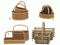 (image for) Miniature Pairs of Various Woven Baskets