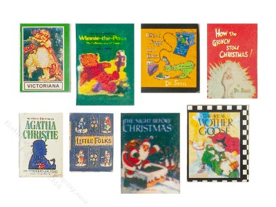 (image for) Miniature Story Books Set for Dollhouses (8/pkg)