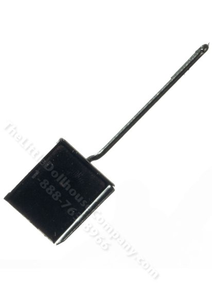 (image for) Miniature Black Metal Shovel for Dollhouses