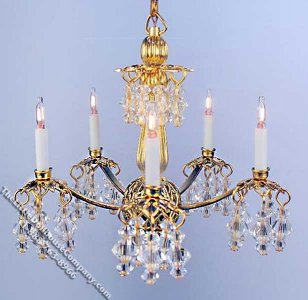 (image for) Dollhouse Scale Model Paula Chandelier