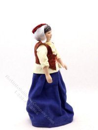 (image for) Miniature Handcrafted Vintage Medieval Commoner Woman