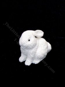 (image for) Miniature White Rabbit w/Ears Back