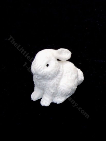 (image for) Miniature White Rabbit w/Ears Back