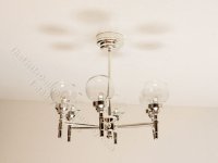(image for) Miniature Battery Operated 6-Arm Madison Park Chandelier with Wand for Dollhouses