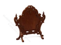 (image for) Miniature Walnut Fire Screen for Dollhouses