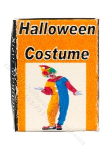 (image for) Miniature Clown Halloween Costume Box for Dollhouses