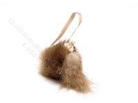 (image for) Miniature Fur Muff with Flower for Dollhouses