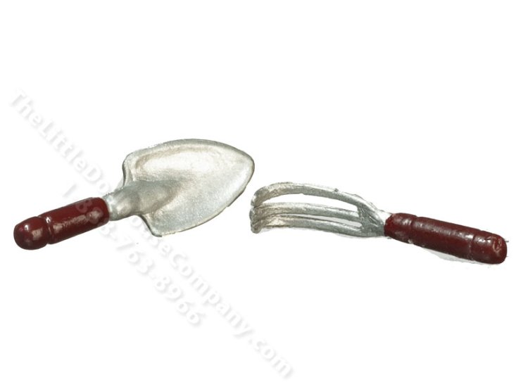(image for) Dollhouse Scale Model Pair of Garden Tools