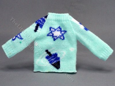 (image for) Miniature Hanukkah Sweater for Dollhouses by Alice Zinn