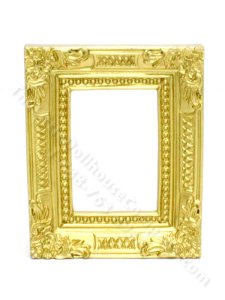 (image for) Miniature Ornate Gold Frame for Dollhouses