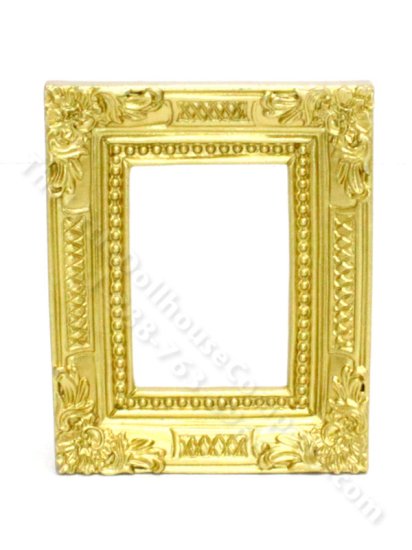 (image for) Miniature Ornate Gold Frame for Dollhouses