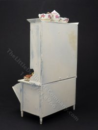 (image for) Miniature Shabby Chic Kitchen Hutch for Dollhouses