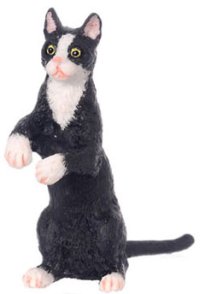 (image for) Dollhouse Standing Socks Cat For Dollhouses