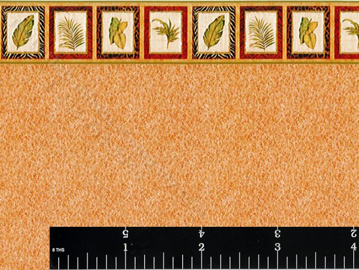 (image for) Cork Pattern Wallpaper with Border for Dollhouses